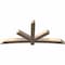 Ekena Millwork Alberta Smooth Timber Gable Bracket, Douglas Fir, 96"W x 44"H x 5 1/2"D x 5 1/2"F, 11/12 Pitch GBW096X44X0606ALB00SDF - alternate 5